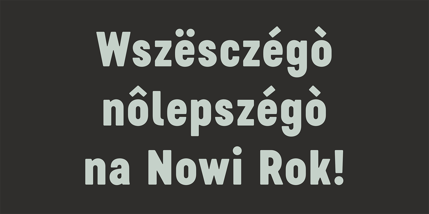 Example font Cervino Condensed #3